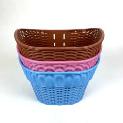 Stylish Brown Plastic Bicycle Basket for Kids' Bikes Origin China Certification ISO Trademark TIANJIU HS Code - Image 3