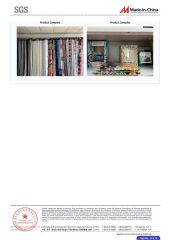 SGS certificate from Changxing Sanxing Textile Co., Ltd.
