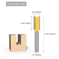 5PCS Straight Bit Router Bit Set Milling Cutter for Woodworking - Image 4