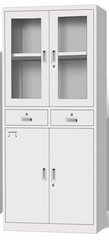 steel cabinet Fittings 2 Drawers, 4 Shelves Accessories 8 Keys, Assembly Screws Finish Durable Electrostatic Powder - Guangxi Huankemei Technology Co., Ltd.