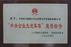 Advanced team certificate from KAMA Automobile Import and Export (Chongqing) Company Limited