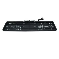 Premium Built-in Camera European Plastic License Plate Frame - Image 2