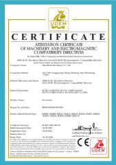 CE certificate from Linyi Kima Machinery Co., Ltd.