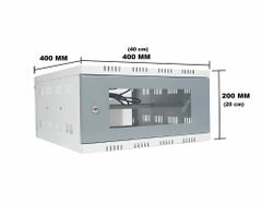 Steel LEPOSE Wall Mount DVR Rack, 2U Size 2U Color White Form Factor 2u Rack Depth 600mm Warranty 2 Years Material Gi Metal, - Image 2