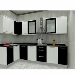 PVC Modular Kitchen Material PVC Kitchen Shape All 3D Design Available Yes Style As Per Requirement Service Location Type - Image 1