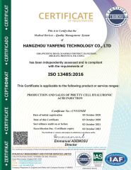 iso certificate from Hangzhou Yanfeng Technology Co., Ltd.