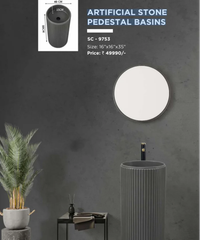 ARTIFICIAL STONE PEDESTAL BASINS - Image 1
