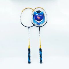 High Quality Iron Alloy Badminton Racket Cheap Badminton Racket Racquets Set - Image 5