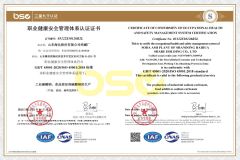 ISO 45001 certificate of Shandong Chuanghe Supply Chain Management Co., Ltd. – certificate photo, supplier certificates section