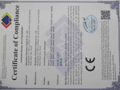 CE certificate from Shenzhen Smarlean Hygiene Co., Ltd.