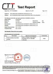 Test certificate from Yiwu Mingyuan Stationery Products Co., Ltd.