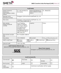 SedEX certificate from Dongguan Jiehao Technology Co., Ltd.