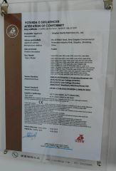 UDEM certificate from Qingdao Haylite Machinery Co., Ltd.
