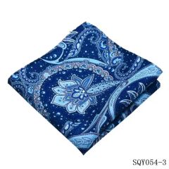 Floral Patterned Faux Silk Print Handkerchiefs - Image 5