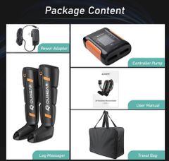 QUINEAR Professional Leg Recovery System Cordless Air Compression Boots Sequential Compression Leg and Foot Massager - Image 2