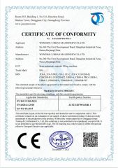 Semi-automatic Capsule Filling Machine certificate of WENZHOU URBAN MACHINERY CO., LTD. – certificate photo, supplier certificates section