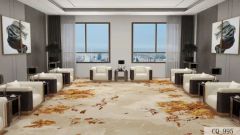 Wall to Wall Commercial Use Custom Pattern Design Axminster Floor Red Carpet for Reception Room - Image 2