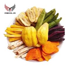 Healthy Snack Food-Low-Fat Vacuum Fried Mixed Dried Fruit Vegetable Chips Dehydrated Vegetables Fruits Bulk from Vietnam - 3TIMEX CO., LTD