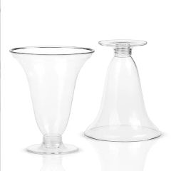 Fancy Shape Disposable Juice Plastic Cups 3oz Cocktail Martini Glass - Image 3