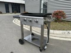 28inch 3 Burner Gas Griddle with Foldable Side Table and Handle - Suzhou Rdit Commercial Co., Ltd.