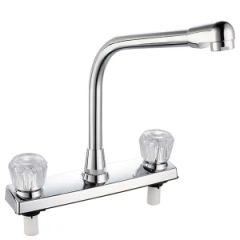 ABS Kitchen Faucet with Two Handle (JY-1025) SGS Chromed Style Modern Trademark JY Specification 8" Model NO. JY-1025 HS Code 848180900 - Taizhou Luqiao Jingyue Plastics Factory