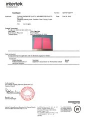 Formamide Report certificate from Fuqing Shengde Plastic & Rubber Products Co., Ltd.