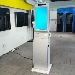 23.6 Inch Multi-Touch Function Curved Kiosk Vertical Design Self Service Kiosks - Image 3