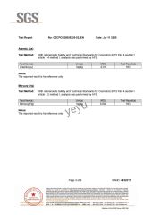 Test Report certificate from Shenzhen YueYueYuan Cosmetics Co., Ltd.