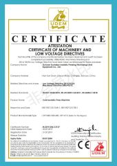 CE Certificate for Isostatic Press machine certificate of Chinasun International Industry Co., Ltd. – certificate photo, supplier certificates section