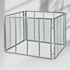 Durable Expanded Metal Mesh Backyard Compost Bin for Sustainable Garden Waste Management - Image 1