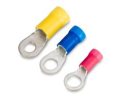 Insulated Ring Terminals Finish Smooth Strength High Corrosion Resistance Yes Diameter 1.5 Mm, 2.5 Mm, 4.6 Mm Price Each 1.64, 1.99, 2.07, 2.18, 2.25, 2.38, 2.54, 2.60, 2.76, 3.00, 3.26, 3.33, 3.36, - Image 1