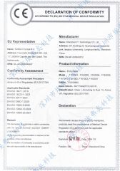 CE Declaration certificate from Shenzhen F1 Technology Co., Ltd.