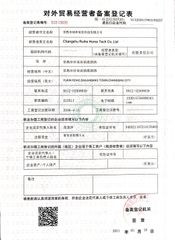 License Photo certificate from Taizhou Metmate Home Goods Co., Ltd.