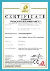Mini excavator CE certificate from Shandong Jiusheng Intelligent Equipment Co., Ltd