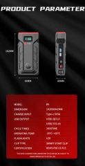 Powerful 12V Car Jump Starter with Built-in Flashlight and Compass - Image 6