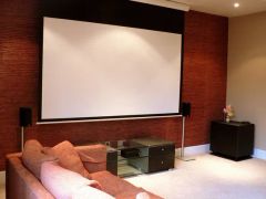 122" Electric Screen Tab Tensioned, Projector Screens Gain 1.2 Format 16:9 Origin China Material Metal HS Code 90106000 Style Electronic - Image 6
