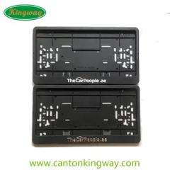 USA Car Chrome Embossed 3D Logo License Plate Frame & Number Plate Holder - Canton King Way Industrial Co., Limited