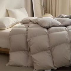 Lxuriously Cleaned Anti - Dust Mite White Goose Feather Bed Quilt - Anhui Wonder Down&Feather Product Co., Ltd.