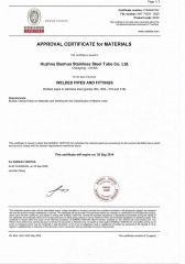 BV certificate of Ningbo Inunion Import and Export Co., Ltd. – certificate photo, supplier certificates section
