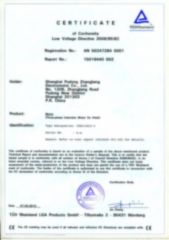 TUV certificate from Shenzhen Potential Industries Co., Ltd.