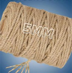 5mm Jute Rope Crafts Projects Cat Scratcher Scratching Post Tree Gift Wrapping Arts - Image 1