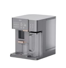 Instant Heating Hot Water Dispenser Compressor Cooling Cold Water Cooler Mini Desktop RO Water Purifier with Ice Maker Function - Image 1
