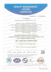 IAF CNAS certificate from Shandong Create Refrigeration Co., Ltd.