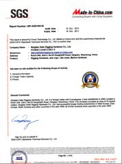 SGS Test Certificate certificate from Qingdao Haito Rigging Hardware Co., Ltd.
