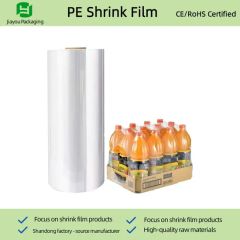 PE Heat Shrink Film JY001 Transparent Soft 40-120um 12-50um 15D Customized 50% Shrink 1Y - Shandong Jiayou Packing Material Co., Ltd