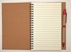 New Design Customized Spiral Notebook with Craft Paper Pen - Image 3