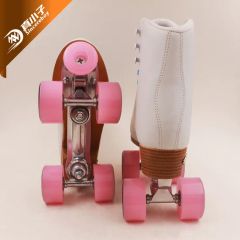 Wholesale PVC Upper True Leather Lining Quad Roller Skates - Image 5