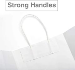 Reinforced Bottom Custom Size White Extra Large Kraft Bags Color White Origin China Hardness Soft OEM Available Material Paper - Image 3