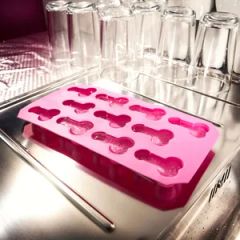 Willy Ice Cube Tray Color Pink Origin China Material Silicon Specification FDA HS Code 3924100000 Port: Ningbo, China Shape Creative Styling - Image 1