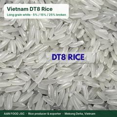 Vietnam DT8 Long Grain White Rice 5% Broken - Soft Texture Rice for Export – product photo 2, product detail gallery
